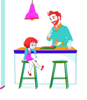 Дитяча книга Два тати Віолетти - Емілі Шазран (Z104121У) - Pampik - 6