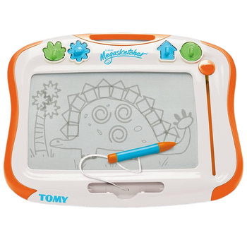 Магнітна дошка для малювання Megasketcher біло-помаранчева (T6555) - Pampik