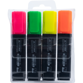 Набір текст-маркерів Buromax Jobmax 4 шт. (BM.8902-94) - Pampik