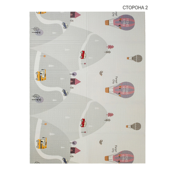 Дитячий килимок Poppet Карта світу та Гірська дорога двосторонній складний 200х150x1 см (PP028-150H) - Pampik - 3