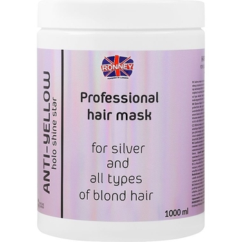 Маска для светлых и осветленных волос Ronney Professional Anti-Yellow 1 л - Pampik