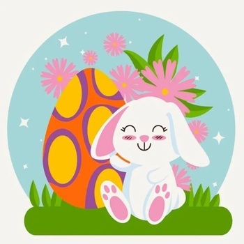 Набор для росписи ArtCraft Пасхальный зайчик 30x30 см (15060-AC) - Pampik