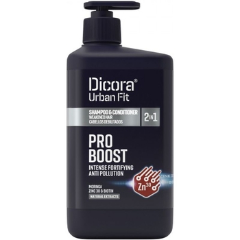 Шампунь-кондиционер Dicora Urban Fit 2 в 1 для укрепления волос 800 мл - Pampik