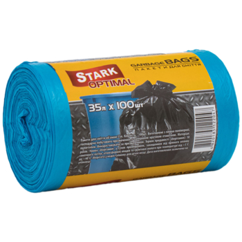 Пакети для сміття Stark Optimal 35 л 100 шт. сині - Pampik