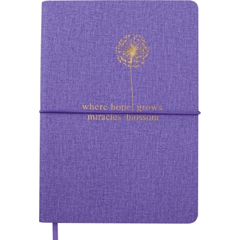 Блокнот деловой Buromax Nice А5 96 л. в точку обложка искусственная кожа фиолетовый (BM.295315-07) - Pampik