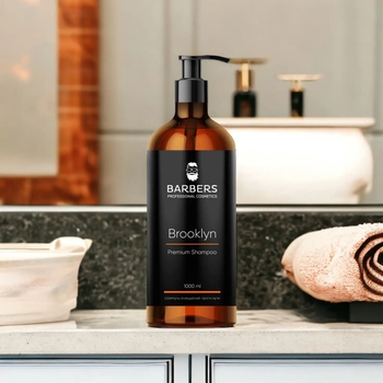 Шампунь для чоловіків Barbers Brooklyn проти лупи, 1 л - Pampik - 4