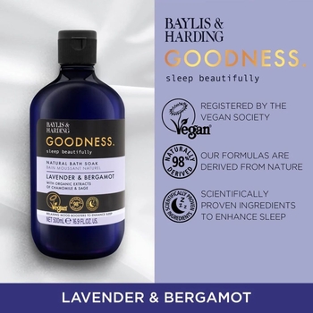 Пена для ванной Baylis & Harding Goodness Sleep Lavender and Bergamot 500 мл - Pampik - 2