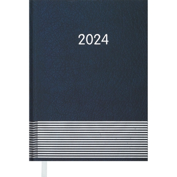 Ежедневник датированный Buromax Parallel 2024 A5 синий (BM.2107-02) - Pampik