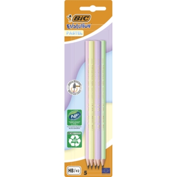 Набір олівців BIC Evolution Pastel 5 шт. (518980) - Pampik