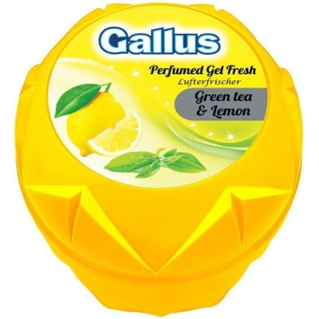 Освежитель гелевой воздух Gallus Лимон Perfumed Fresh Green tea &amp; Lemon 150 г - Pampik