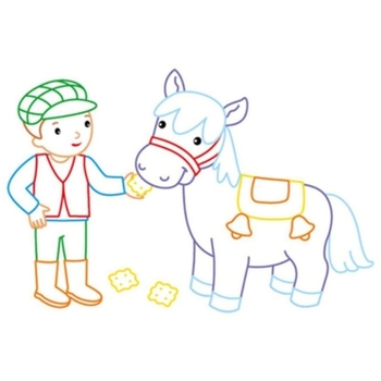 Розмальовка з підказкою Видавництво Ранок Найкращі друзі (С560010У) - Pampik - 2