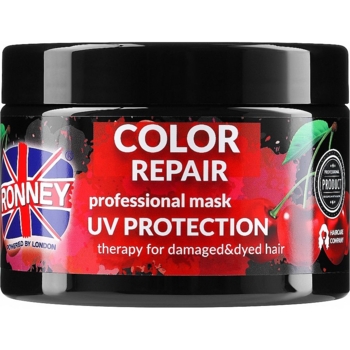 Маска для фарбованого волосся Ronney Professional Color Repair Mask UV Protection 300 мл - Pampik