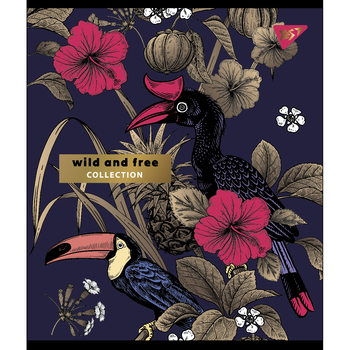 Набір зошитів Yes Wild and free Pantone Gold А5, в клітинку, 96 аркушів, 5 шт. (766902) - Pampik - 5