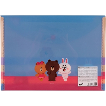 Папка-конверт Yes Line Friends B5, на кнопке (492227) - Pampik - 4