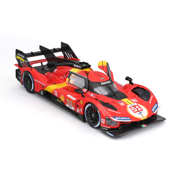 Автомодель Bburago Ferrari 499P LMH 1:24 червоно-чорна (18-26309) - Pampik - 3