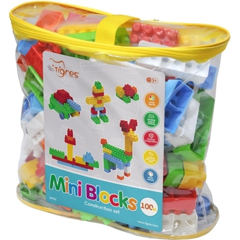 Конструктор Tigres Mini Blocks, 100 элементов (39982) - Pampik