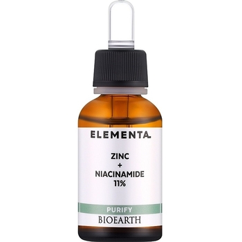 Сыворотка для лица Bioearth Elementa Purify Zinc + Niacinamide 11% 30 мл - Pampik