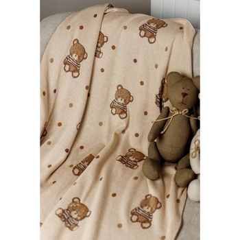 Плед Прованс Тедді 90х100 см бежевий (33718) - Pampik - 5