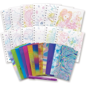 Набор для творчества Nebulous Stars Скетчбук: Фантазийное искусство из фольги (11025) - Pampik - 7
