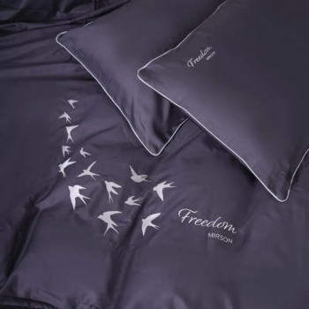 Комплект постельного белья MirSon Ranforce Elite 0240 Iron Grey "Freedom" 110 х 140 см - Pampik