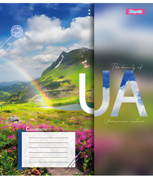 Набір зошитів 1 Вересня The beauty of UA А5 в клітинку 96 аркушів 5 шт. (767166) - Pampik - 3