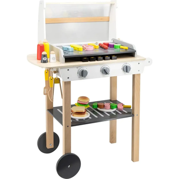 Игровой набор Viga Toys Детский гриль Барбекю с продуктами (44656) - Pampik