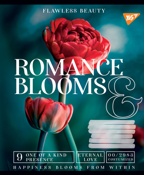 Набір зошитів Yes Romance blooms А5 в лінійку 36 аркушів 15 шт. (766432) - Pampik