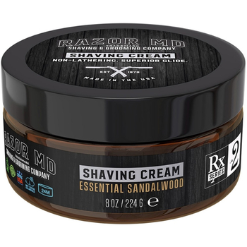 Крем для гоління Razor Shaving Cream Essential Sandalwood з екстрактом сандалового дерева 224 г - Pampik
