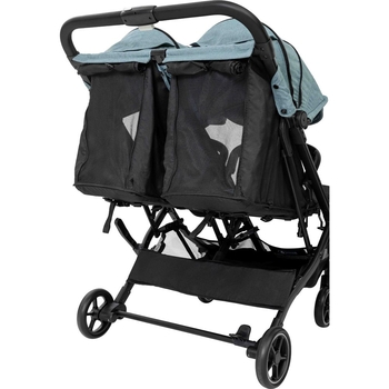 Коляска для дитини прогулянкова FreeON Active Twin чорна/зелена (49720) - Pampik - 6