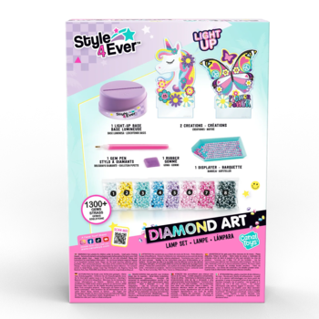 Набор для творчества Canal Toys Style 4 Ever Diamond Art Деко с подсветкой (OFG299) - Pampik - 3