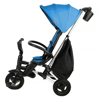 Велосипед складаний триколісний дитячий Qplay Nova+ Rubber Sky Blue (S700-13Nova+SkyBlue) - Pampik - 2