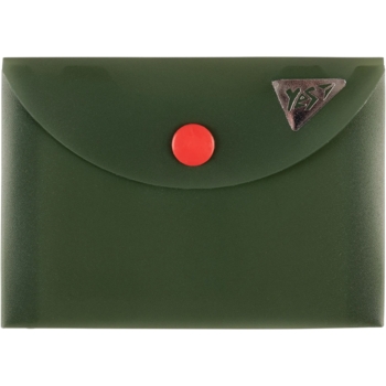Папка-конверт Yes Fusion A7 на кнопке темно-зеленая (492271) - Pampik