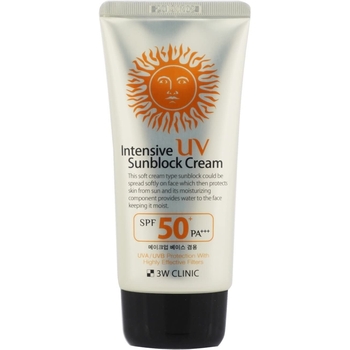 Солнцезащитный крем с арбутином 3W Clinic Intensive UV Sun Block Cream SPF50+ PA+++ 70 мл - Pampik - 2