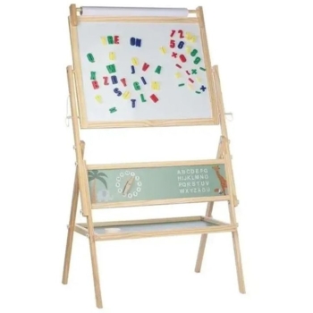Доска для рисования деревянная FreeON двухсторонняя с аксессуарами (80609) - Pampik