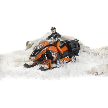 Іграшкова машинка Bruder Снігохід з водієм 1:16 (63101) - Pampik - 4