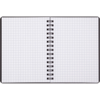 Книга записная Buromax Office в клеточку, А6, спираль, темно-коричневая, 96 листов (BM.24651150-19) - Pampik - 3