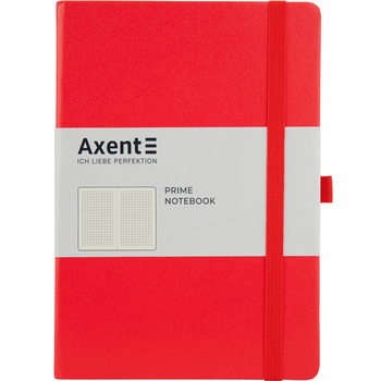 Книга записна Axent Partner Prime клітинка 145x210 мм 96 аркушів червона (8305-06-A) - Pampik