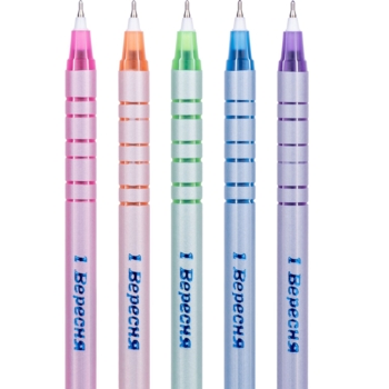 Ручка шариковая 1 Вересня Flower Pearl Coated синие чернила упаковка 30 шт. (411032) - Pampik - 3