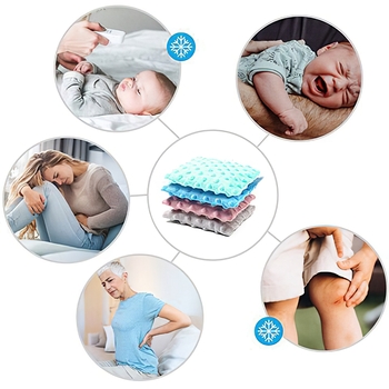 Грелка BabyOno Cherry с косточками вишни и ароматом лаванды, 13х16 см, мятный (796/04) - Pampik - 5