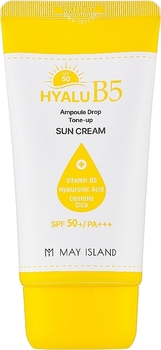 Тонизирующий солнцезащитный крем May Island Hyalu B5 Ampoule Drop Tone Up Sun Cream 70 мл - Pampik - 2