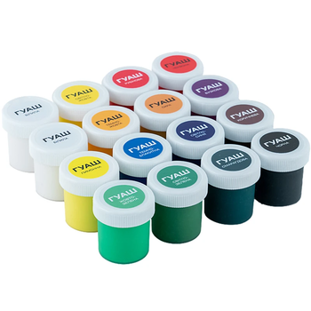 Гуаш Kite Classic 16 кольорів (K-096) - Pampik - 2