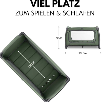 Детский манеж Hauck Play N Relax Dark Green - Pampik - 2