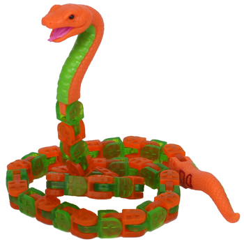 Іграшка Zing Klixx Creaturez Fidget Пітон зелено-червоний - Pampik