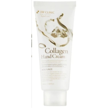 Крем для рук 3W Clinic Collagen Hand Cream зволожуючий з колагеном 100 мл - Pampik