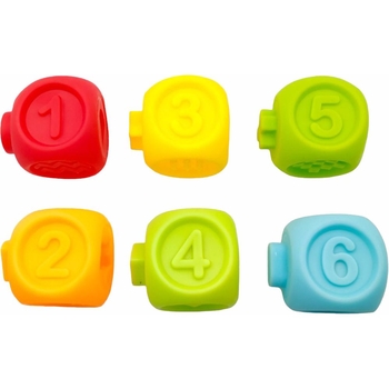 Набір тактильних кубиків Bibi Toys сенсорні 6 шт. (760844BT) - Pampik - 4