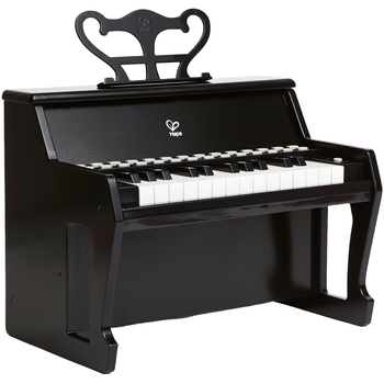 Детское пианино Hape 25 клавиш с подсветкой черное (E0627) - Pampik