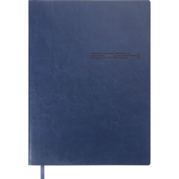 Ежедневник датированный Buromax Ideal 2024 A5 синий (BM.2175-02) - Pampik