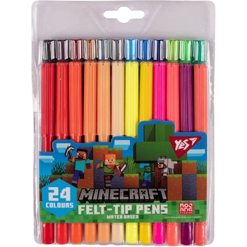 Фломастери Yes Minecraft 24 шт. (650554) - Pampik
