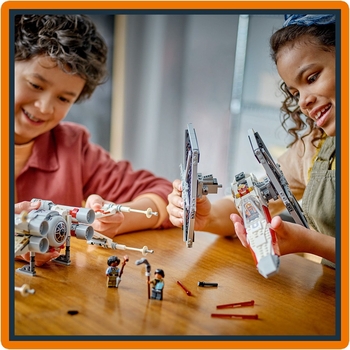 Конструктор LEGO Star Wars Збірний пакет Винищувач TIE і Корабель X-wing, 1063 деталі (75393) - Pampik - 9