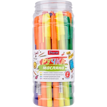 Ручка кулькова 1 Вересня Fighter сині чорнила упаковка 30 шт. (410954) - Pampik - 4